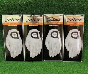 Titleist【タイトリスト】プロフェッショナル グローブ【TG73】　ホワイト４枚セット　新品正規品