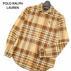 POLO RALPH LAUREN ポロ ラルフローレン 現行タグ★ 通年 RELAXED FIT ポニー刺繍 長袖 チェック シャツ Sz.XS　メンズ　A4T01785_2#C