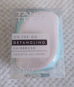 タングルティーザー TANGLE TEEZER コンパクトスタイラー アクアパール 携帯 用 ヘアブラシ ミニ 水色 ブルー ホワイト 