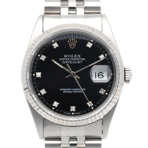 ロレックス デイトジャスト オイスターパーペチュアル 腕時計 時計 ステンレススチール 16234G 自動巻き メンズ 1年保証 ROLEX 中古