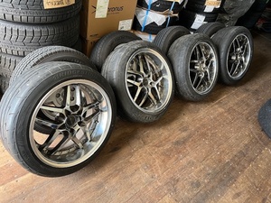 アミスタッドシャルム18インチ8J+32　9J+26　114.3　5穴　BRIDGESTONE　POTENZA　RE003　225/45/18　4本セット深リム　格安　売り切り