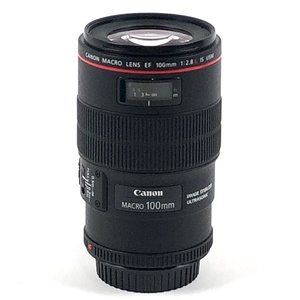 キヤノン Canon EF 100mm F2.8L MACRO IS USM 一眼カメラ用レンズ（オートフォーカス） 【中古】