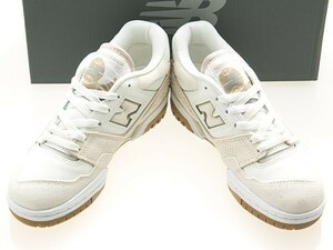 新品/NEW BALANCE/ニューバランス/BBW550TB/レディースサイズ/WHITE/BEIGE/GUM/ホワイト/ベージュ/ガム/ワイズB/23.5cm