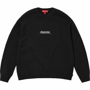 1円〜 新品 24ss supreme old english sweaterシュプリーム セーター ブラック ニット