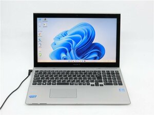 カメラ内蔵/15型タッチパネル/ノートPC/最新Win11Pro/新品SSD256GB/4GB/3世代i5/SONY　SVT15118CJS　新品無線マウス　　MS office2021搭載