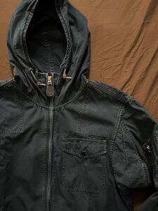 【名作】極美品RRL INDIGO ANORAK HOODED JACKET ダブルアールエル インディゴ ミリタリー アノラック パーカー フライト ジャケット S