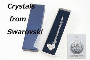 crystals from swarovski スワロフスキー ハート ペンダント ネックレス 未使用保管品 保存箱付き【送料全国一律300円】【B-79】