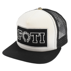 CHROME HEARTS クロムハーツ FOTI TRUCKER CAP フォティトラッカーキャップ ブラック/ホワイト