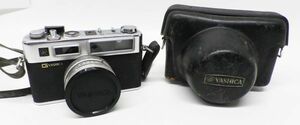 54●a552☆ジャンク品　ヤシカ　フィルムカメラ　Electro 35　YASHINON-DX 1:1.7 f=45mm　日本製　シャッターOK　現状渡し