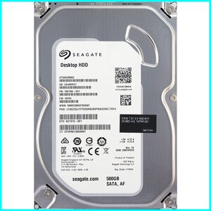 Seagate ST500DM002-1SB10A-021 FW:HPH3 DTO:827976-001 3.5インチ SATA600 500GB 2237回 7606時間