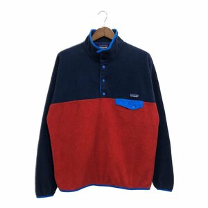 patagonia パタゴニア SYNCHILLA シンチラ スナップT フリースジャケット アウトドア ネイビー (メンズ L) 中古 古着 P6860