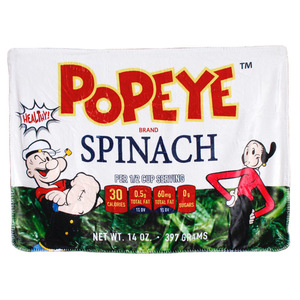 ボアブランケット POPEYE ポパイのほうれん草 高さ70×幅100cm ポリエステル製 フリース ブランケット 毛布 ひざ掛け