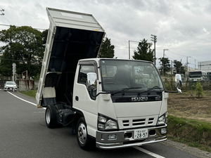 【諸費用コミ】:平成17年 いすゞ エルフ 低床 ダンプ 距離 6,400km 実走行 車検付