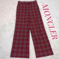 ✨美品✨　MONCLER　チェック　パンツ　L　18AW　カジュアル　フレア