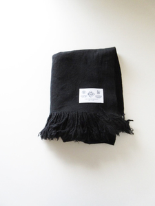 R&D.M.Co- / オールドマンズテーラー WOOL BLANKET BLACK / ウール ブランケット マフラー