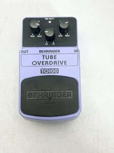 BEHRINGER TO100 TUBE OVERDRIVE オーバードライブ 動作未確認 ジャンク品扱い