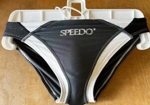 ミズノ製　SPEEDO競泳水着　サイズ140 キネシスカット　グレー×ブラック×ホワイト　レア