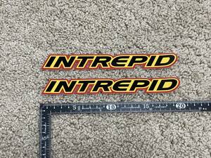 送料無料 INTREPID ステッカー デカール 2枚セット 200mm x 24mm