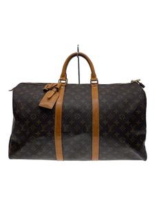 LOUIS VUITTON◆キーポル55_モノグラム・キャンバス_BRW/PVC/BRW