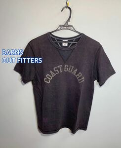 ■BARNS OUT FITTERS ■バーンズ　COAST GUARD コーストガード　ブリーチ両V TシャツM☆BT-1