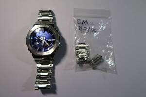 【中古美品】CASIO GM-B2100AD-2AJF G-SHOCK ブルー　フルメタル