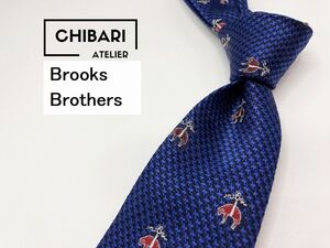 【超美品】BrooksBrothers　ブルックスブラザーズ　全面ロゴ柄 ネクタイ 3本以上 送料無料 メンズ ネイビー　1204117