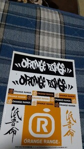 GiGS☆付録ステッカー☆ORANGE RANGE スーパーULTRAちゅらちゅらLOGOステッカー(未使用)▽1DV：ccc1118