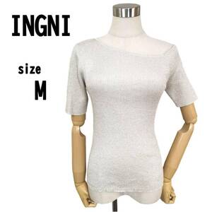 【M】INGNI イング レディース トップス 薄手ニット アシメトリー