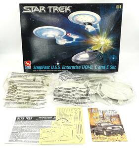 【デッドストック 未開封品】STAR TREK スタートレック U.S.S. エンタープライズ NCC-1701-B,C and E Set 未組立