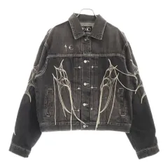 THUG CLUB (サグクラブ) Tribal Tree Denim Jacket トライバルツリー デニムジャケット グレー TC24JK0802