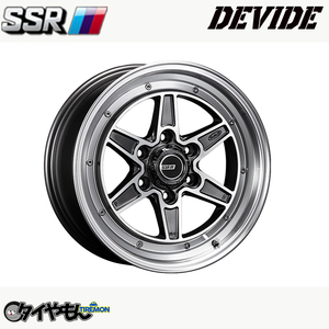 SSR DEVIDE MK-6 ディバイドMK-6 ディヴァイド 16インチ 6H139.7 6.5J +38 4本セット ホイール ダークガンメタポリッシュ ハイエース