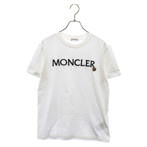 MONCLER モンクレール フロントロゴ Tシャツ 半袖カットソー ホワイト I20938C00016 829HP