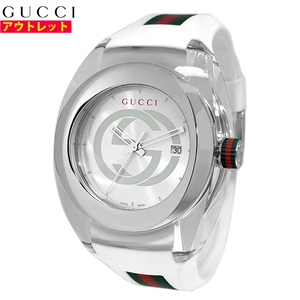 アウトレット！GUCCI グッチ 腕時計 新品 SYNC シンク メンズ YA137102A シルバー クォーツ スイス製 送料無料