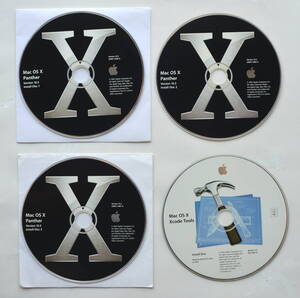 Mac OS X10.3 Panther 正規販売　フルインストール版 CD セット + 0SX10.3.9 Combo Updata/0S9.2.2Classic