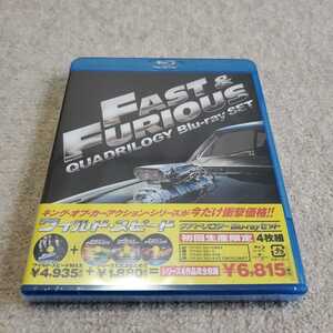 洋画　Blu-ray Disc　FAST&FURIOUS1~4　QUADRILOGY　Blu-raySET　ワイルド・スピード1~4　クアドリロジー・セット　新品未開封