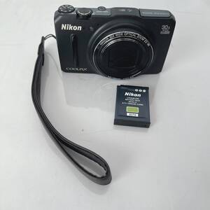 Nikon　COOLPIX　S9700　デジタルカメラ　4.5-135mm 1:3.7-6.4　ブラック　ニコン　バッテリー・ストラップ付属