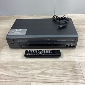 Y1489 DXアンテナ ビデオ一体型DVDレコーダー DXR160V リモコン付き 2012年製 VHS ダビング 録画 通電確認済 ジャンク