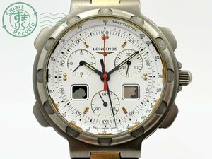 2407604249　▽ 1円～！ LONGINES ロンジン 4009 Cal.L540.2 メンズ 腕時計 Conquest コンクエスト TITANIUM チタン クロノグラフ