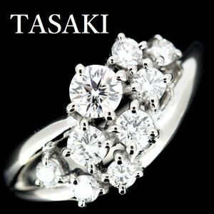 田崎真珠 TASAKI ダイヤモンド 0.79ct リング Pt900