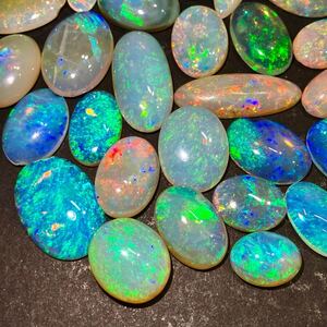 1円〜!!遊色効果!!≪天然オパールおまとめ101ct≫j 約20.2g ルース 裸石 宝石 ジュエリー jewelry opal w4ヤ41