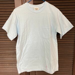 即決　未使用　若干難　シュイナード　ポケットTシャツ　shouinard コットン　ライトブルー　検　パタゴニア　ポケT