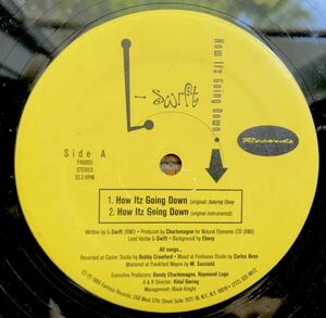 本物 レア 1995 L-Swift / How Itz Going Down b/w Check Da Style 初版 Original US 12 大ネタ Bobby Caldwell 使い アングラ 人気盤 絶版