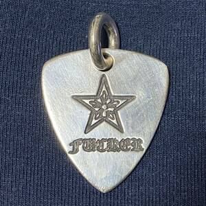 クロムハーツ CHROME HEARTS GUITAR PICK ギターピック スターファッカー ペンダント チャーム/シルバー925 ネックレス