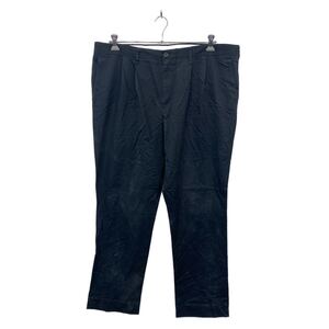 DOCKERS チノパンツ W42 ドッカーズ タック入り コットン ビッグサイズ ブラック 古着卸 アメリカ仕入 2311-554