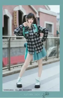 【海外限定品】初音ミク×天羽川　公式コラボ服　男女兼用シャツ　概念コーデ