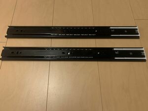 送料無料　高級・引き出しスライドレール 450mm 3段引 拡張ボール伸縮式 重量用スライドレール 耐荷重45kg 左右 ソフトクローズ: