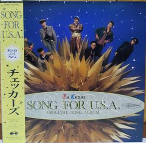 ☆LP チェッカーズ / Song For U.S.A. 帯付き C28A0502 ☆