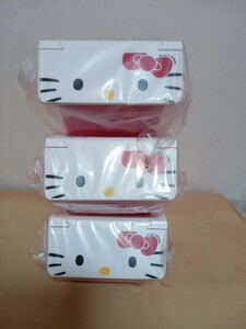 #353 sanrio サンリオ ハローキティ HELLO KITTY 前開き収納ケース プラチェスト 三つセット キティちゃん 