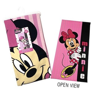 ミニー ビーチタオル 17716 タオル バスタオル 大きい 大判 キャラクター 雑貨 グッズ MINNIE ディズニー ミニーマウス ピンク