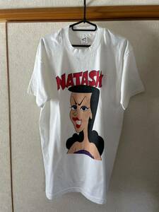 デッドストック　90s　USA製　　L/Gサイズ　Rocky and Bullwinkle　 ” NATASHA” 　Tシャツ 　ビンテージ　NIRVANA